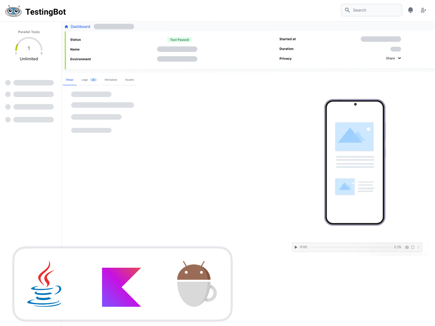 Tester des applications Android avec Java et Kotlin