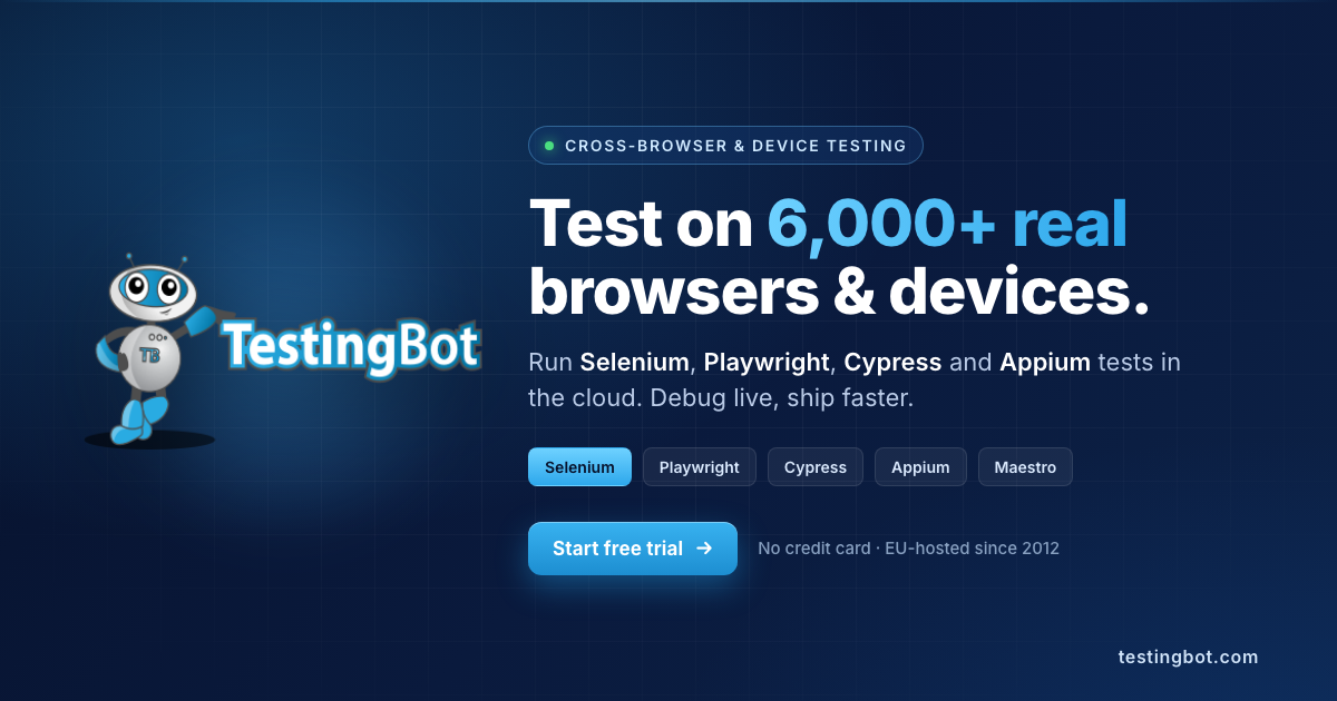 Test selenium à navigateurs et mobiles avec TestingBot.